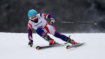 Slovakia's Jakub Krako on the course in Sochi