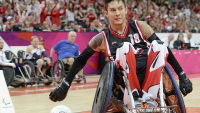 male wheelchair rugby player Trevor Hirschfield