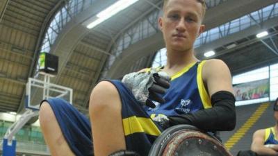 male wheelchair rugby player Carlos Neme