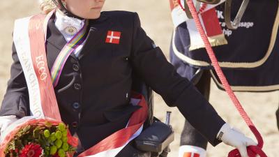 female Para equestrian rider Stinna Tange Kaastrup