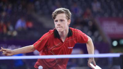 male Para table tennis player Laurens Devos