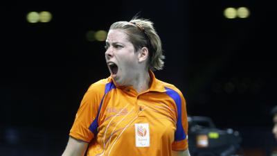 female Para table tennis player Kelly Van Zon