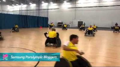Benoit Labreque - Team Sweden warm up, Paralympics 2012