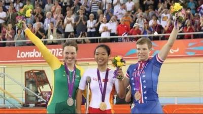 Cycling Track - Women's Individual C 1-3 Pursuit Victory Ceremony - 2012 London Paralympic Games