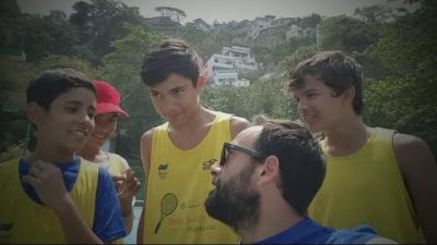 Tennis time with young cariocas | Michael Jeremiasz