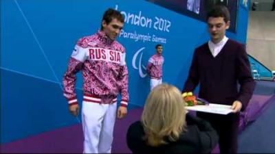 Swimming - Men's 100m Backstroke - S8 Victory Ceremony - London 2012 Paralympic Games