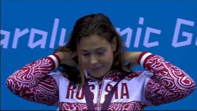 Swimming - Women's 400m Freestyle - S12 Victory Ceremony - London 2012 Paralympic Games