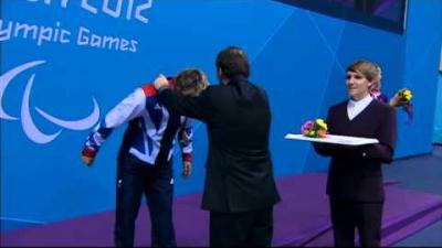 Swimming   Men's 100m Backstroke   S7 Victory Ceremony   2012 London Paralympic Games