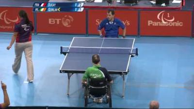 Table Tennis - FRA vs IRL - Men's Singles - Class 1 Group A - Qual. - London 2012 Paralympic Games