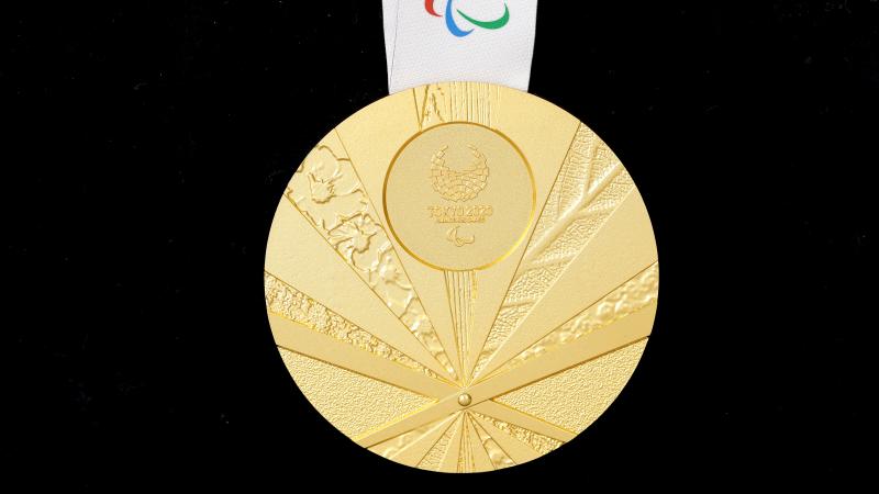 Gold medal of the Tokyo 2020 Paralympic Games