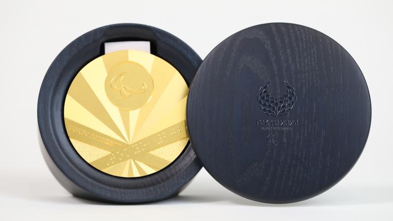 Gold medal of the Tokyo 2020 Paralympic Games