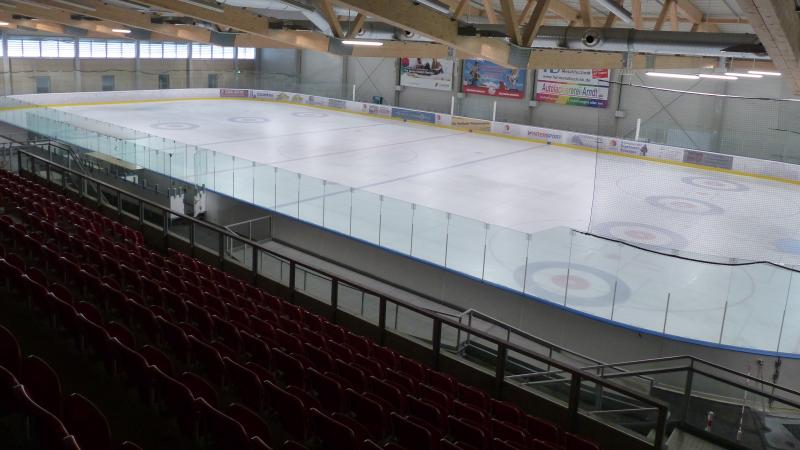 an ice hockey rink