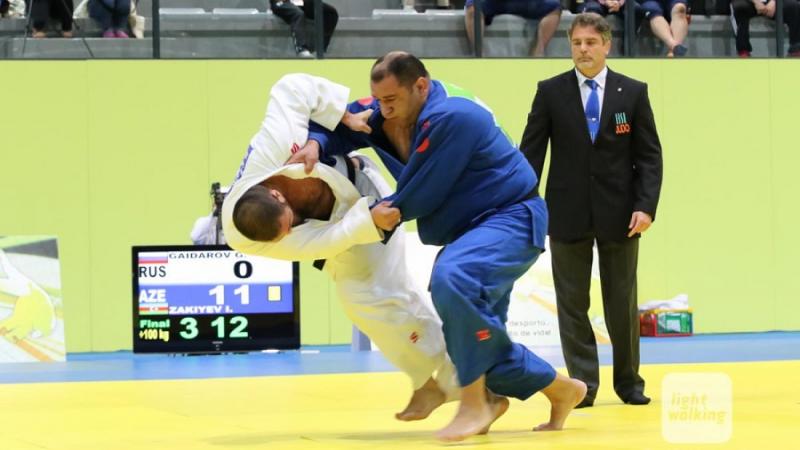 Azerbaijan’s Ilham Zakiyev conceded the final match at the 2015 IBSA European Judo Championships to Russia’s Abdula Kurmagomedov.