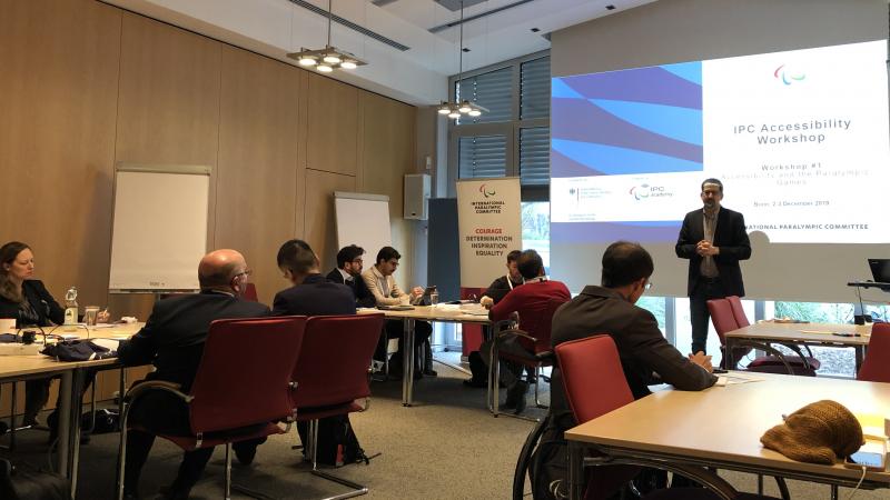 IPC CEO Mike Peters at the IPC Accessibility Workshop in Bonn