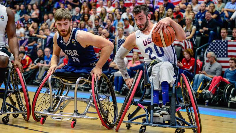 USA vs GBR 2018 World Championships in Hamburg, Germany.