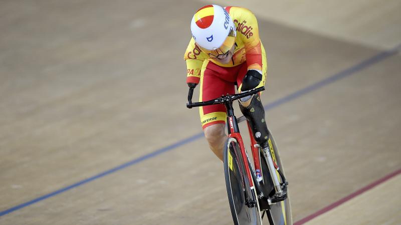 Spaniard Ricardo Ten Argilés competing on the track