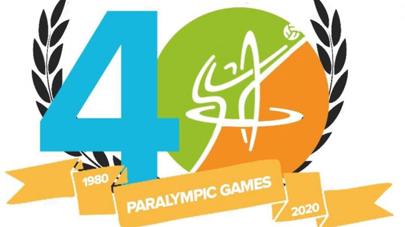 40th anniversary logo for World ParaVolley 