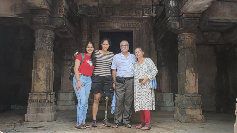 Manasi Joshi with her family