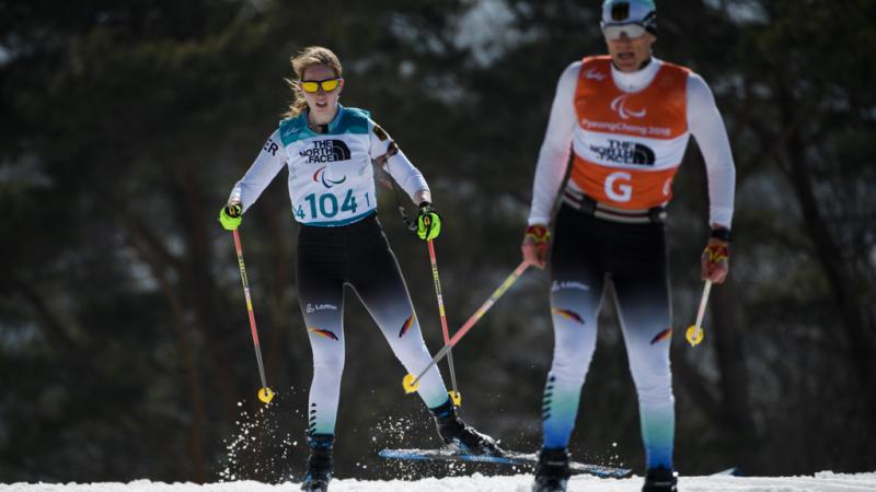 Clara Klug competing at PyeongChang 2018