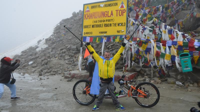 Jean Maggi climbed the Himalayas