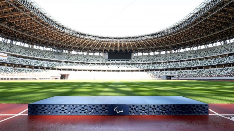 Tokyo 2020 Victory ceremony podium unveiling