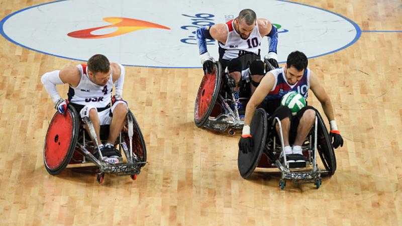 Alexandre Bento Anastacio of France and Adam Scaturro and Josh Wheeler of USA at Rio 2016