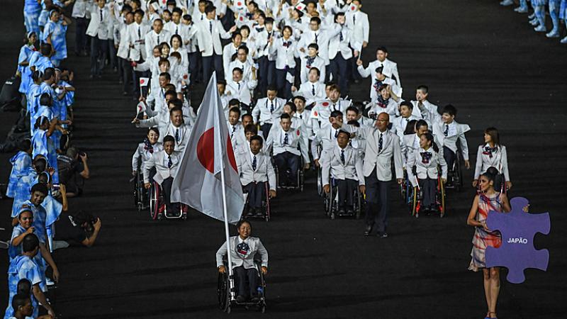 Japanese delegation at the Rio 2016 Opening Ceremony
