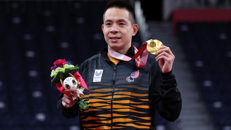 Gold medallist Liek Hou Cheah of Malaysia