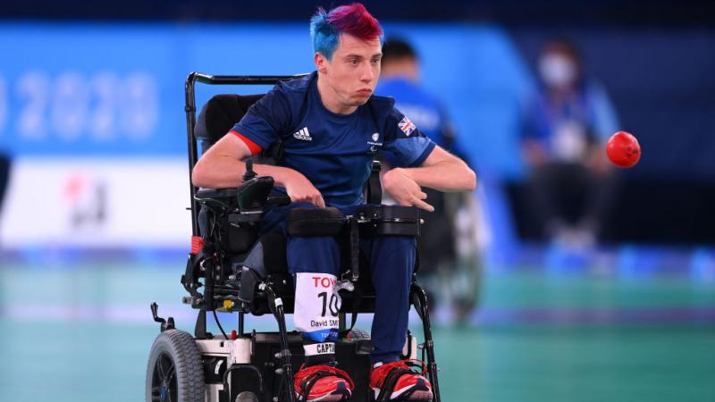 David Smith of Great Britain in action during his team's Pool A match against Team Thailand at Tokyo 2020. 