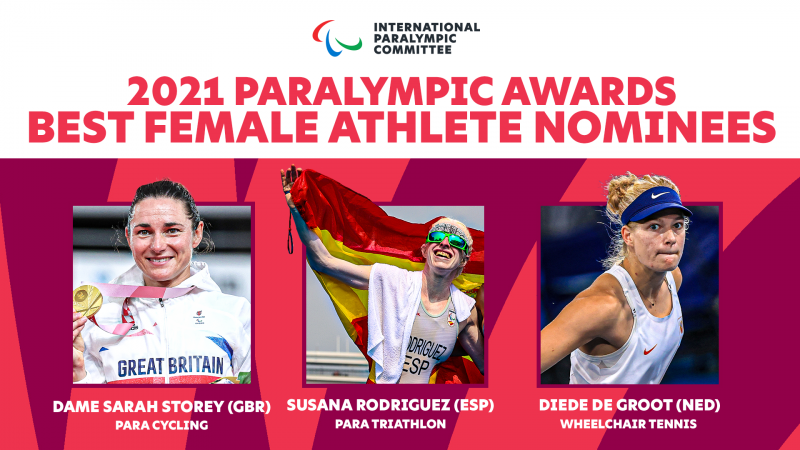 Sarah Storey - Diede de Groot - Susana Rodriguez - 2021 Paralympic Sport Awards