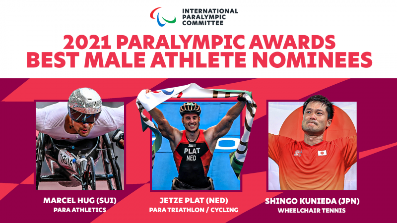 Jetze Plat - Marcel Hug - Shingo Kunieda - Paralympic Sport Awards