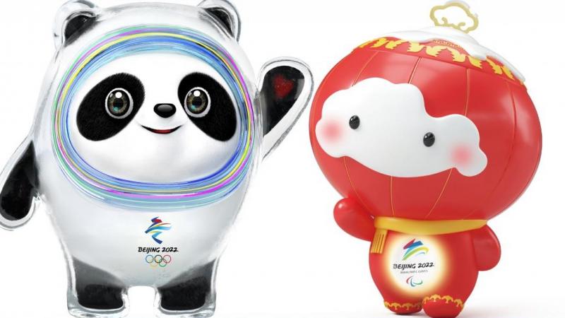 Beijing 2022 Olympics  and Paralympic Winter Games mascots Bing Dwen Dwen and Shuey Rhon Rhon unveiled.  