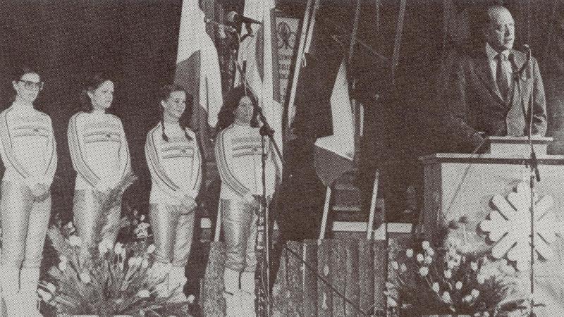 A file image of the Tignes-Albertville 1992 Paralympic Winter Games Opening Ceremony.