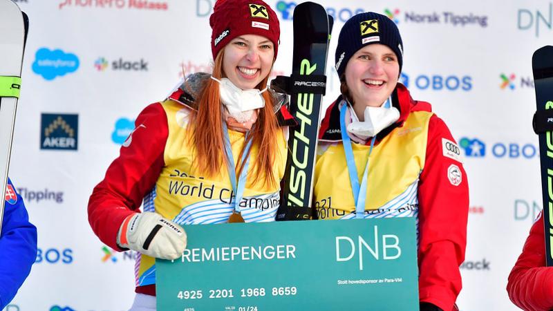 Barbara Aigner celebrates world title