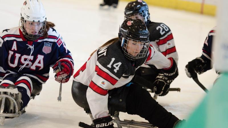 Raphaelle Tousignant is the first Canadian woman to play alongside men at the national level.