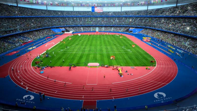 Visual graphic of the Para athletics venue at Paris 2024