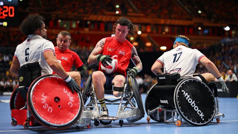 United States won the gold medal against the United Kingdom in Wheelchair Rugby, in the Invictus Games 2023. 