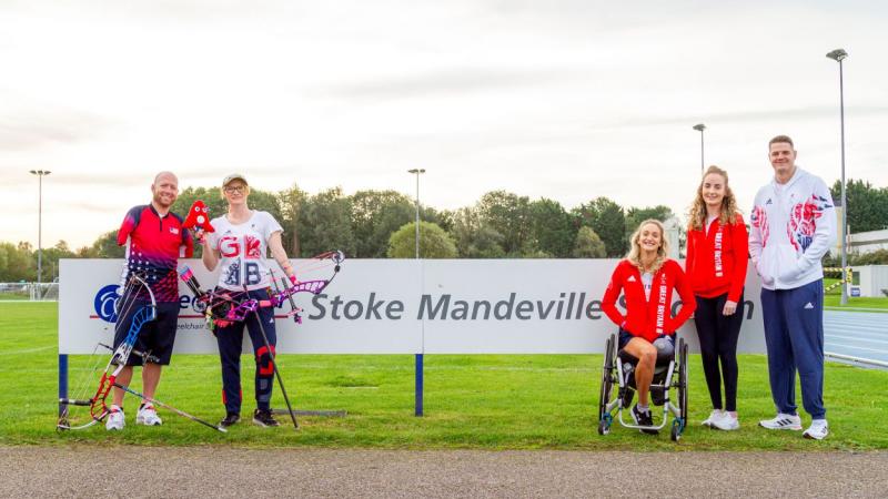 Para athletes at Stoke Mandeville Stadium