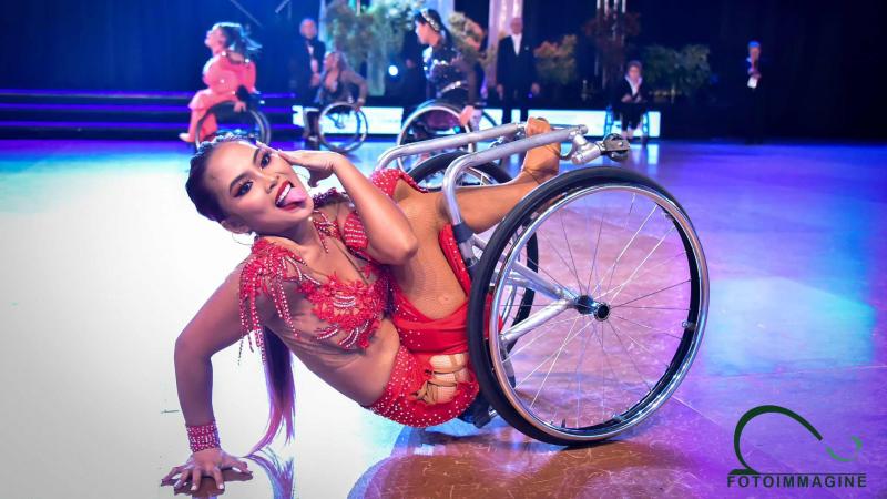 Philippines' Edelyn de Asis dazzled the Genoa audience with her impressive dance skills and took the gold and silver on the opening day.  