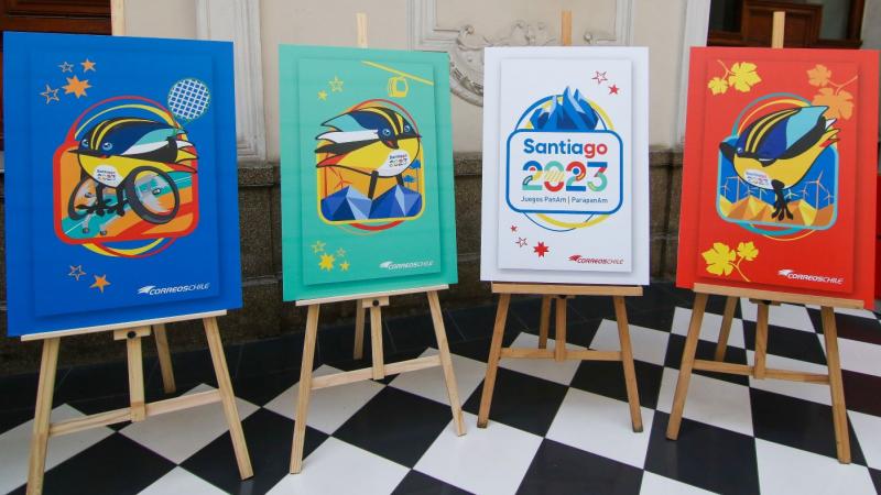 Correos de Chile created stamps specifically for the Pan American and Parapan American games. 