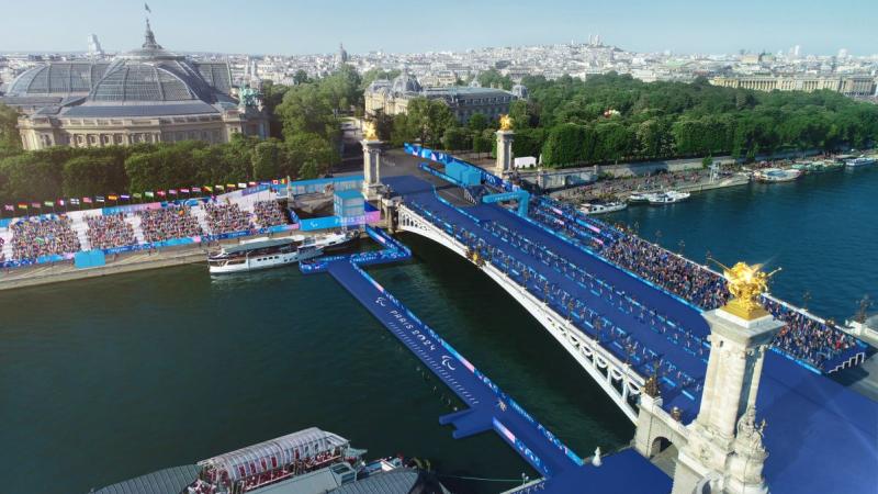 An image of a bridge - Pont Alexandre III (Para triathlon venue) Paris 2024
