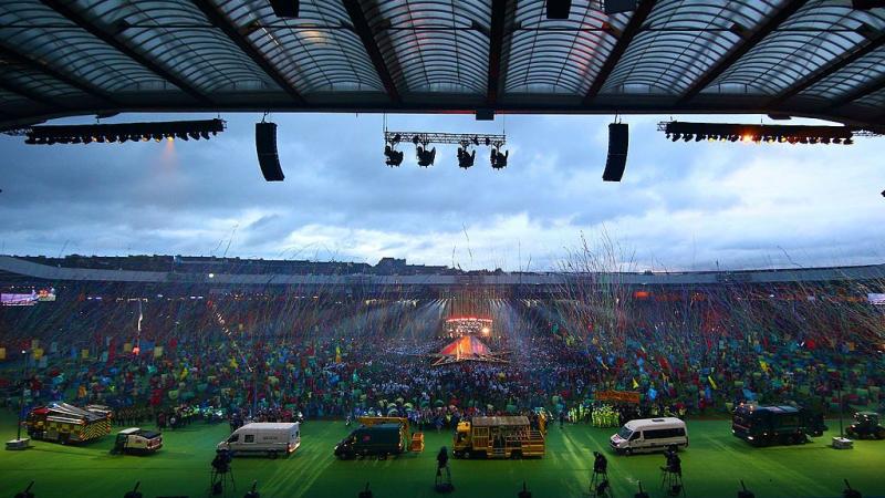 A wide image of an outdoor venue