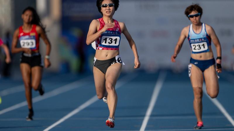 An athlete in action