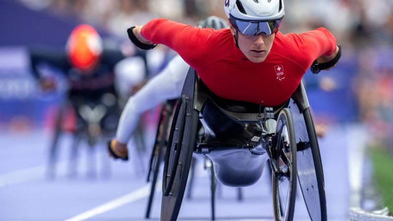 An athlete in action