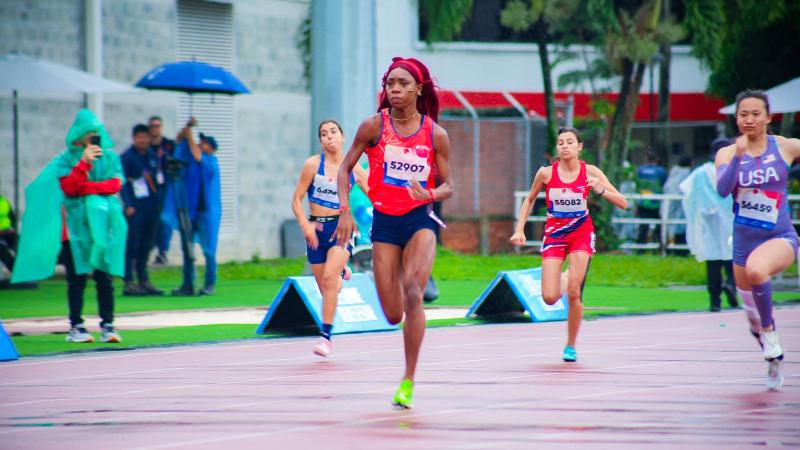 An athlete in action