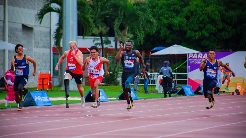An athlete in action