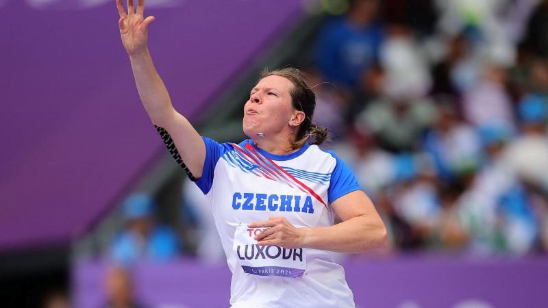 An athlete in action