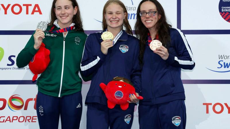 Medallists on podium