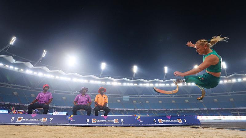 An athlete in action