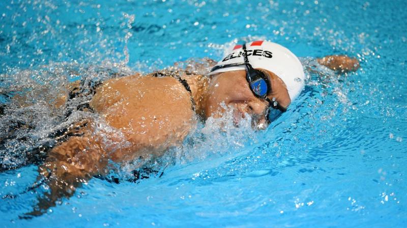 An athlete in action